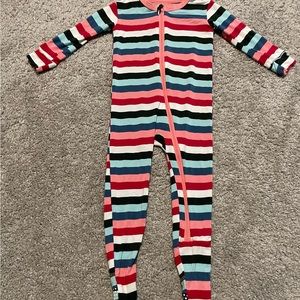 Kickee Pants striped bamboo pajamas 18-24 months